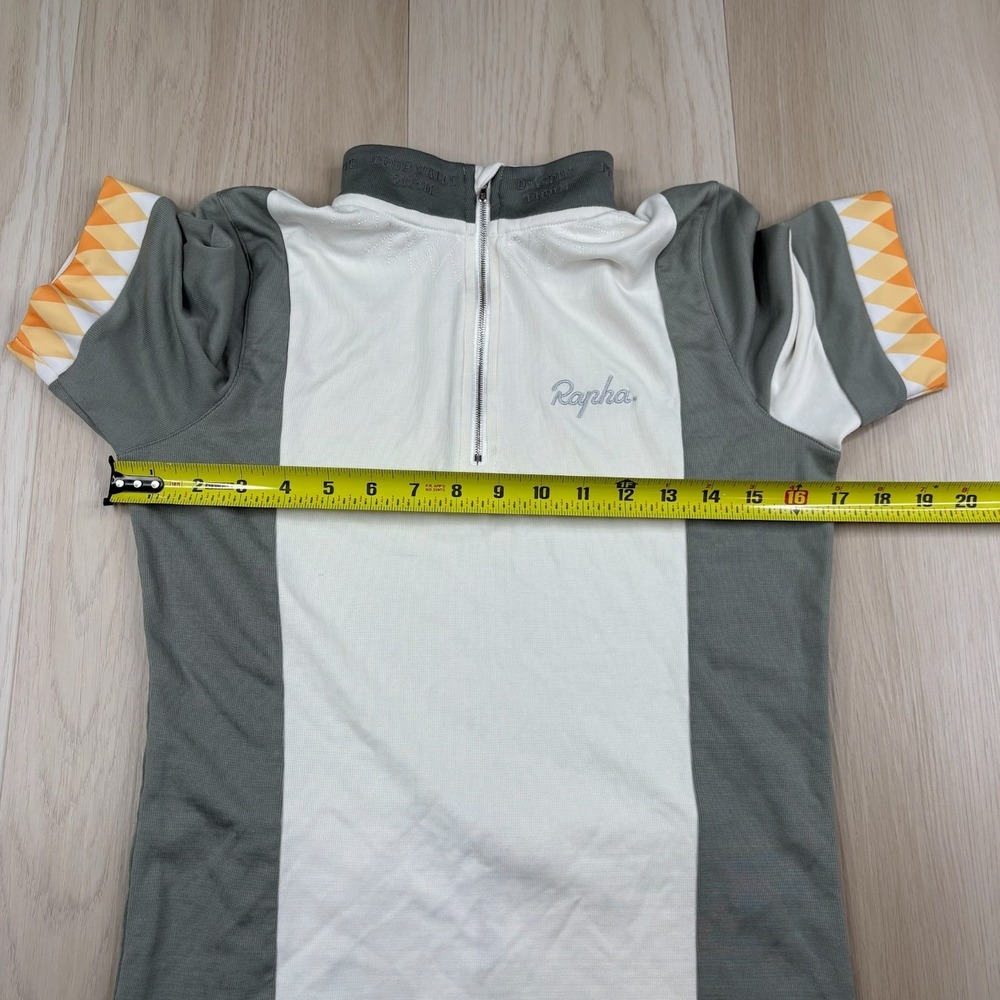 Rapha Womens White Gray Merino Wool Circle of Death Cycling Jersey Size M - Picture 13 of 15